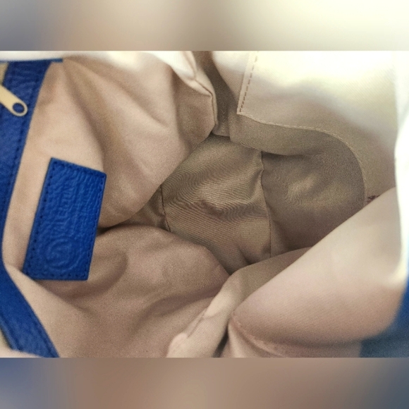 -SOLD-Valentina Italia Blue Leather Sling Backpack/Shoulder Bag/Handbag,  BNWOT - Picture 16 of 16